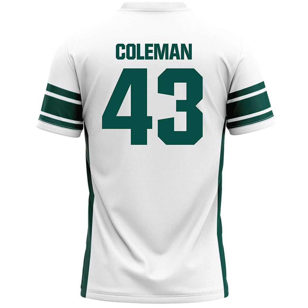Jacksonville - NCAA Men's Lacrosse : Cooper Coleman - White Lacrosse Jersey
