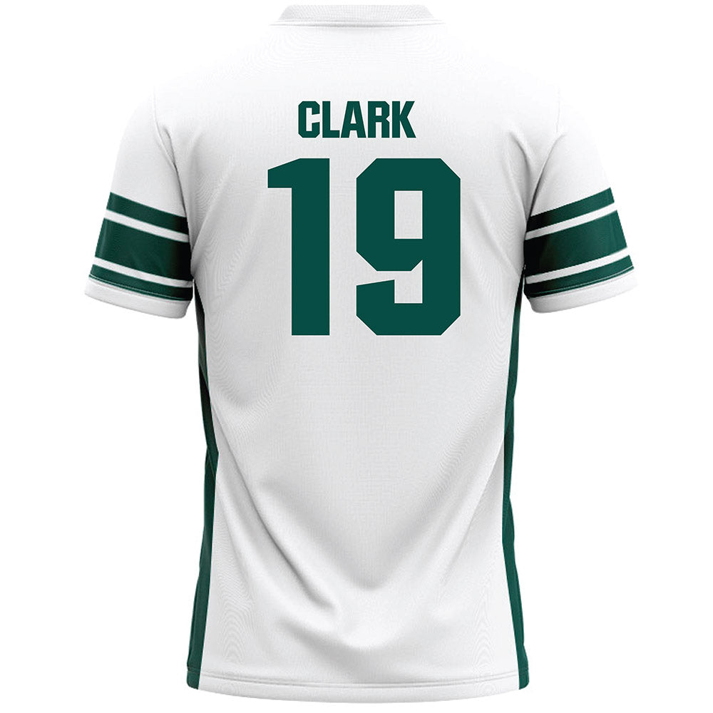 Jacksonville - NCAA Men's Lacrosse : Michael Clark - White Lacrosse Jersey-1