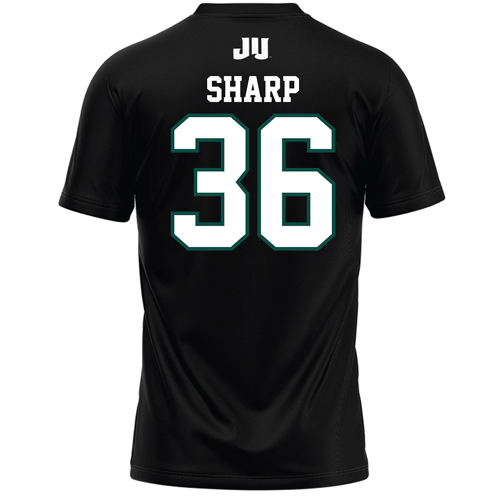 Jacksonville - NCAA Men's Lacrosse : Evan Sharp - Black Lacrosse Jersey-1