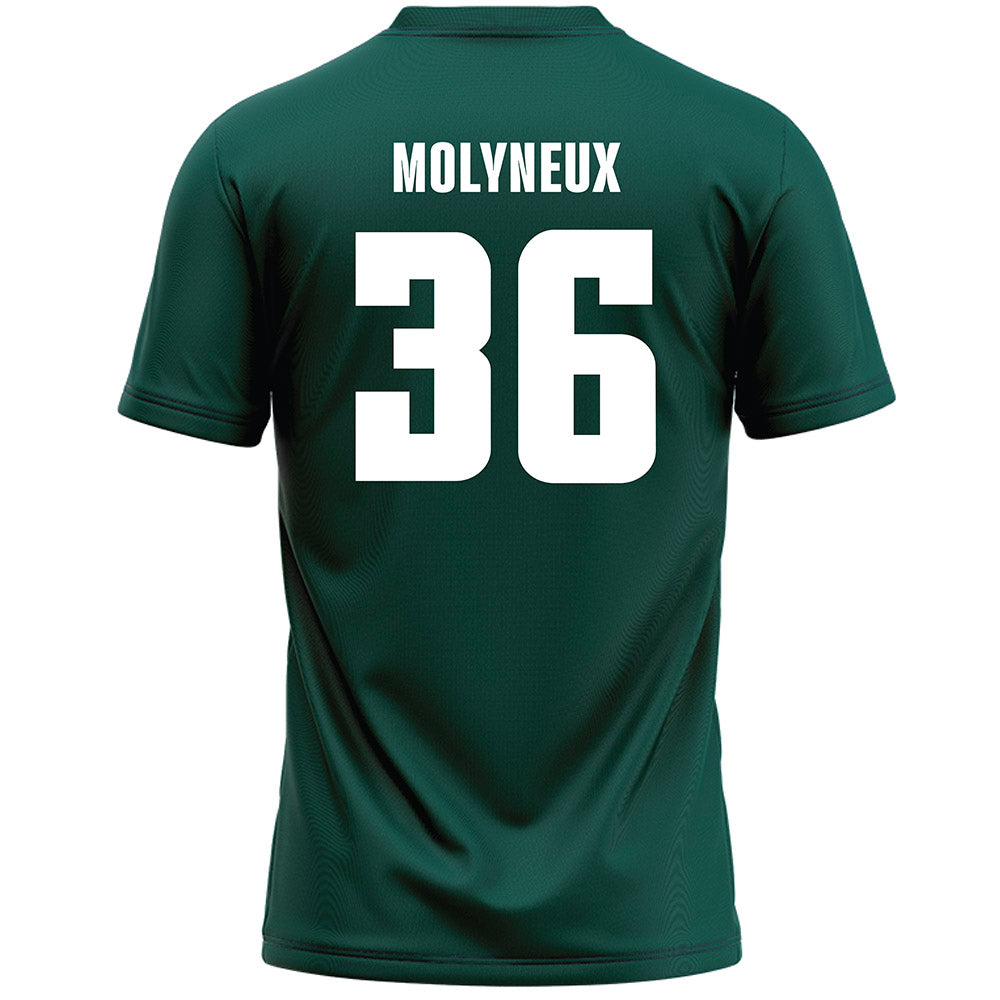 Jacksonville - NCAA Men's Lacrosse : Connor Molyneux - Green Lacrosse Jersey-1