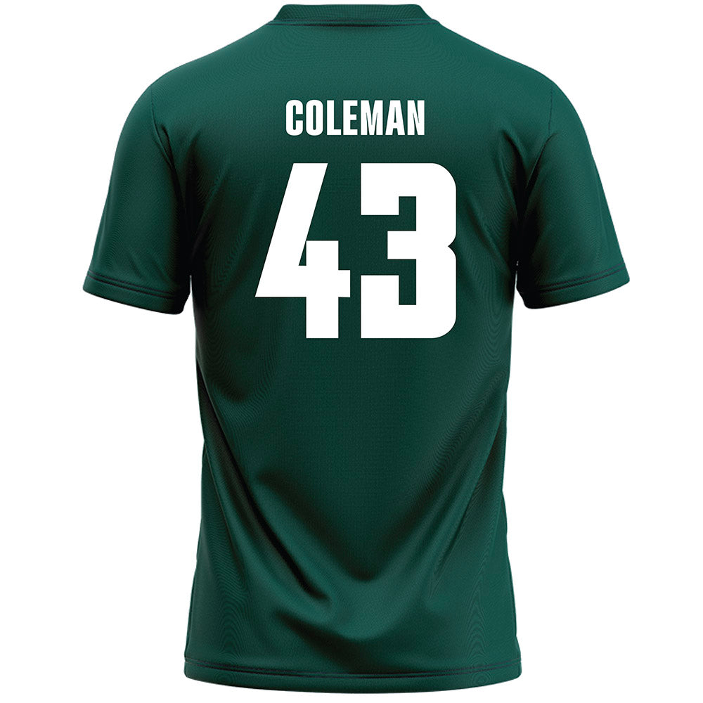 Jacksonville - NCAA Men's Lacrosse : Cooper Coleman - Green Lacrosse Jersey