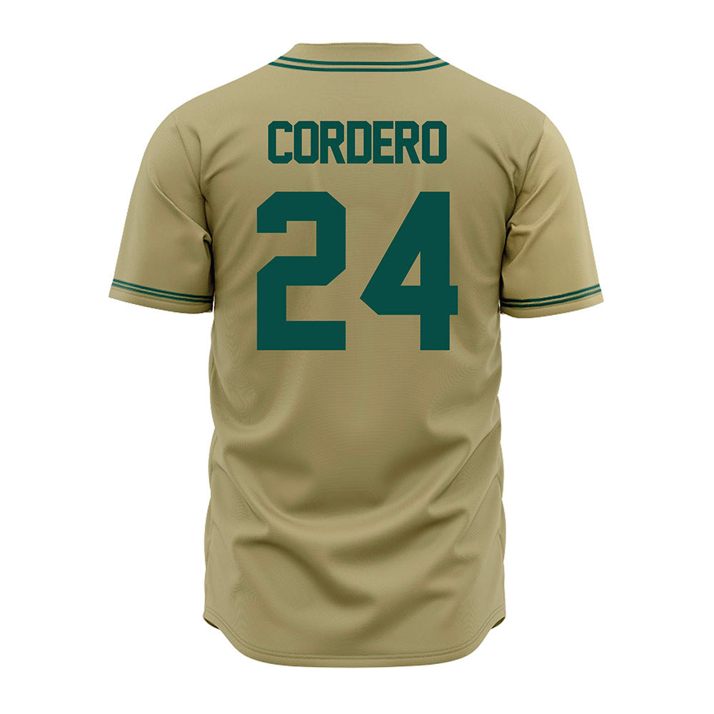 Jacksonville - NCAA Baseball : Anthony Cordero - Gold Jersey-1