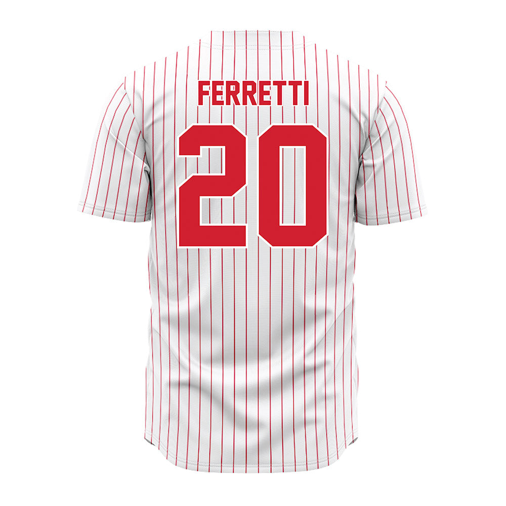 Youngstown State - NCAA Baseball : Jake Ferretti - Pinstripe Jersey-1