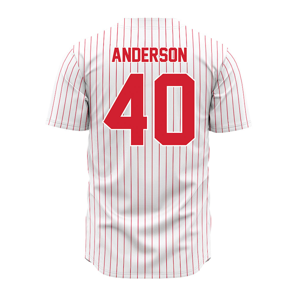 Youngstown State - NCAA Baseball : Brandin Anderson - Pinstripe Jersey-1