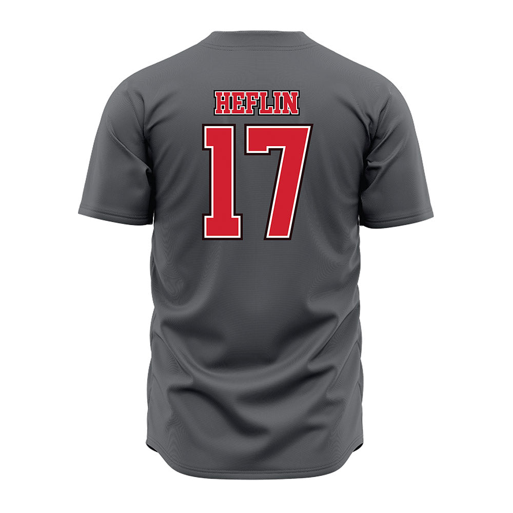 Youngstown State - NCAA Baseball : Tyler Heflin - Grey Jersey-1