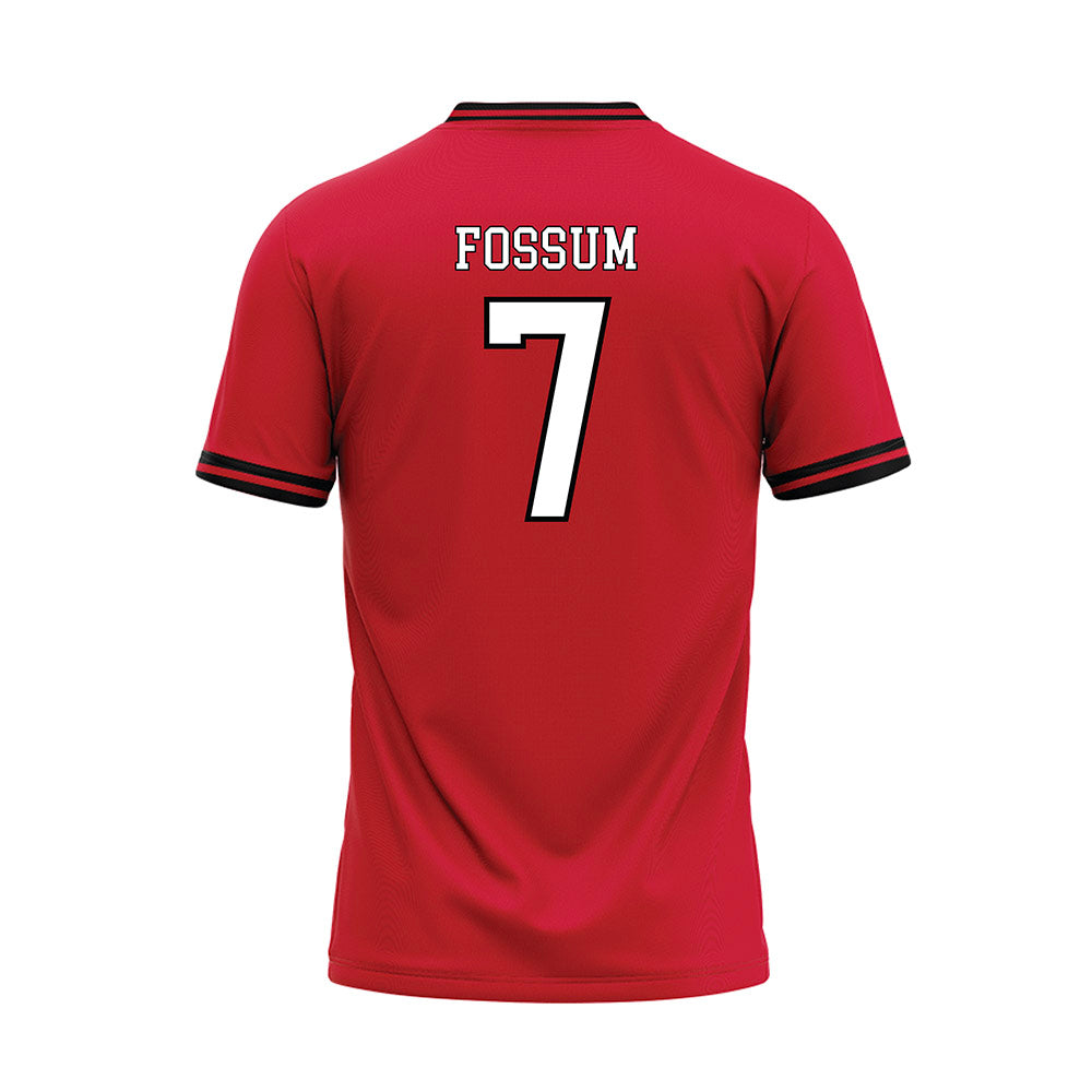 Youngstown State - NCAA Baseball : Kyle Fossum - Red Jersey-1