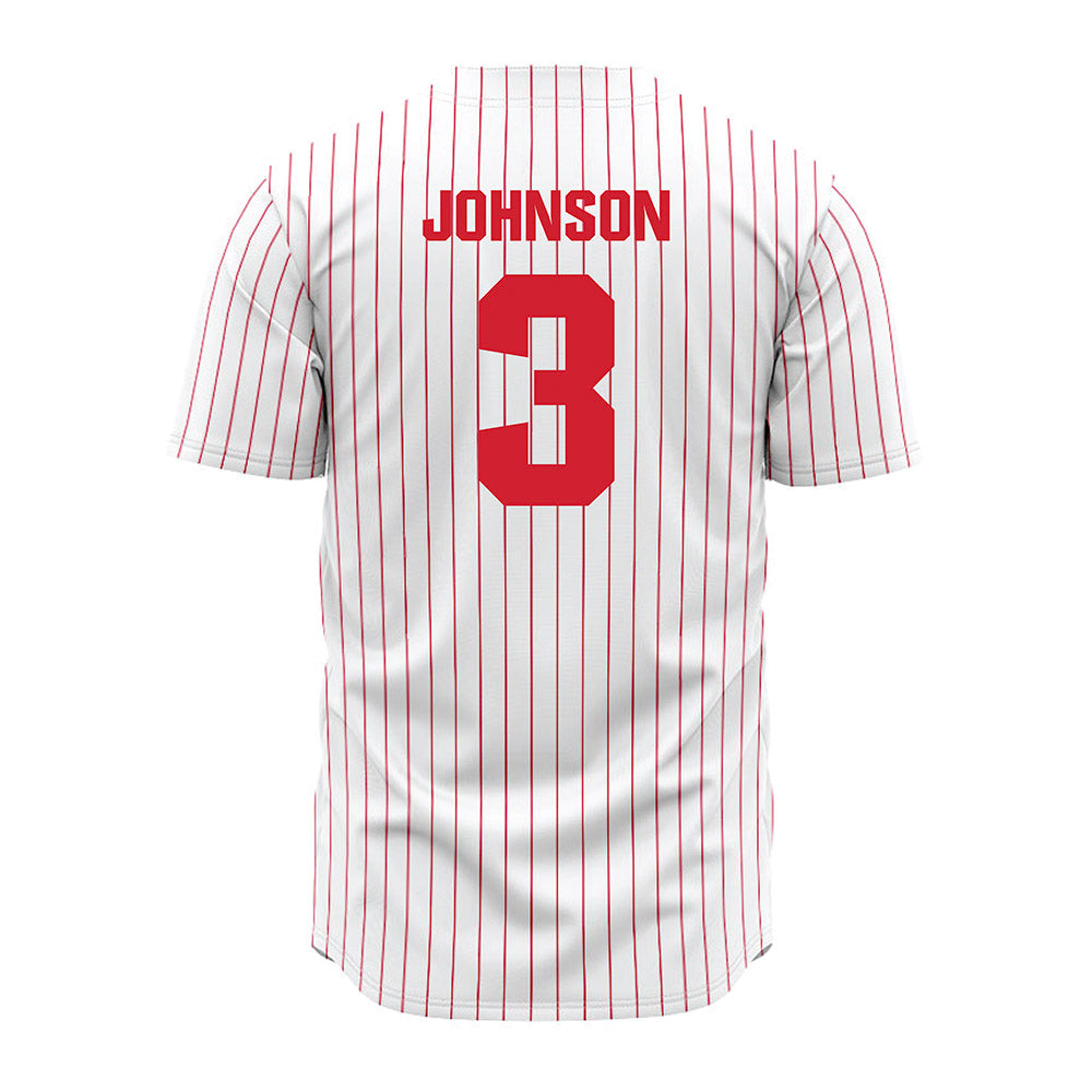 Youngstown State - NCAA Baseball : Jack Johnson - Pinstripe Jersey-1
