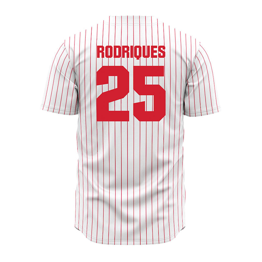 Youngstown State - NCAA Baseball : Michael Rodriques - Pinstripe Jersey-1