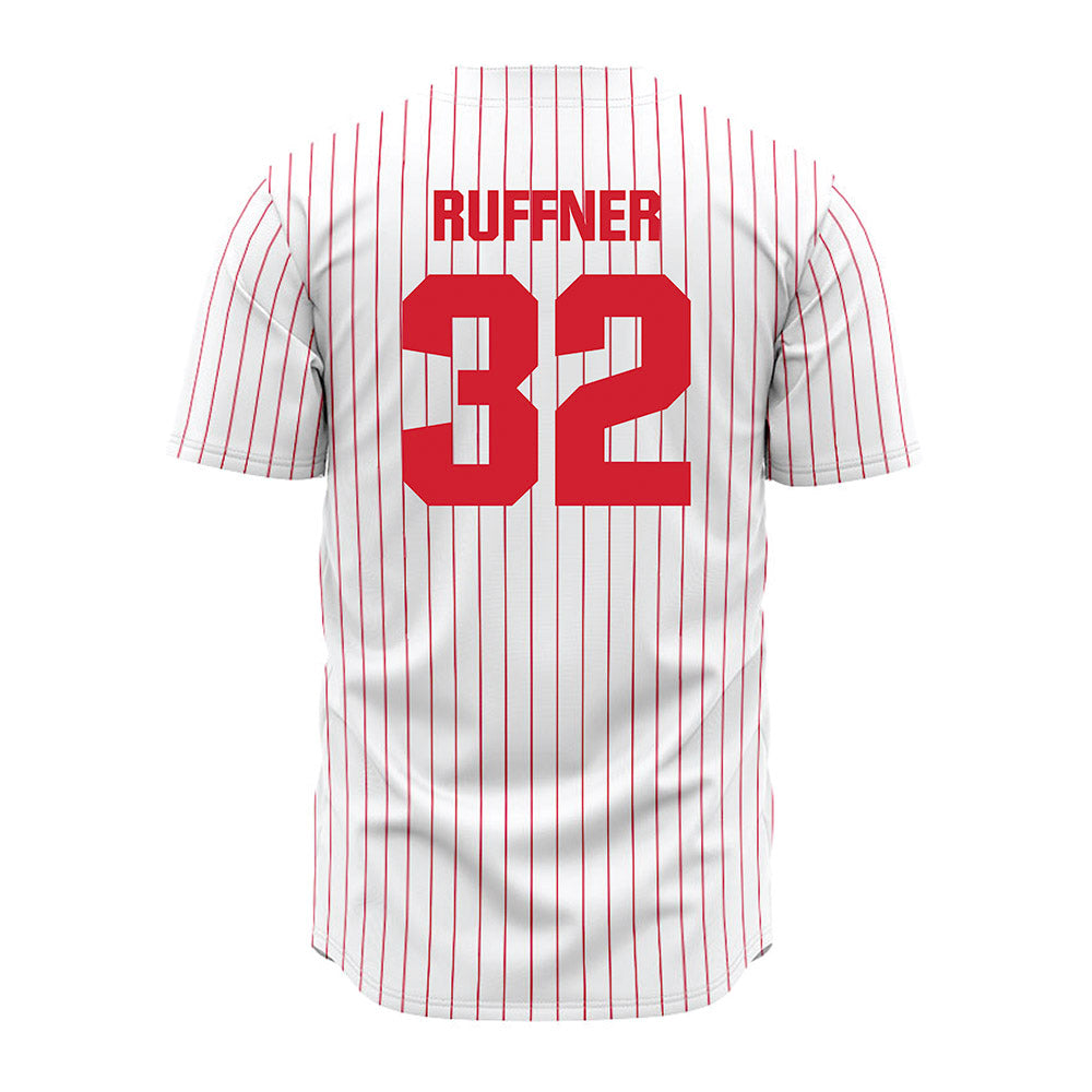 Youngstown State - NCAA Baseball : Teddy Ruffner - Pinstripe Jersey-1