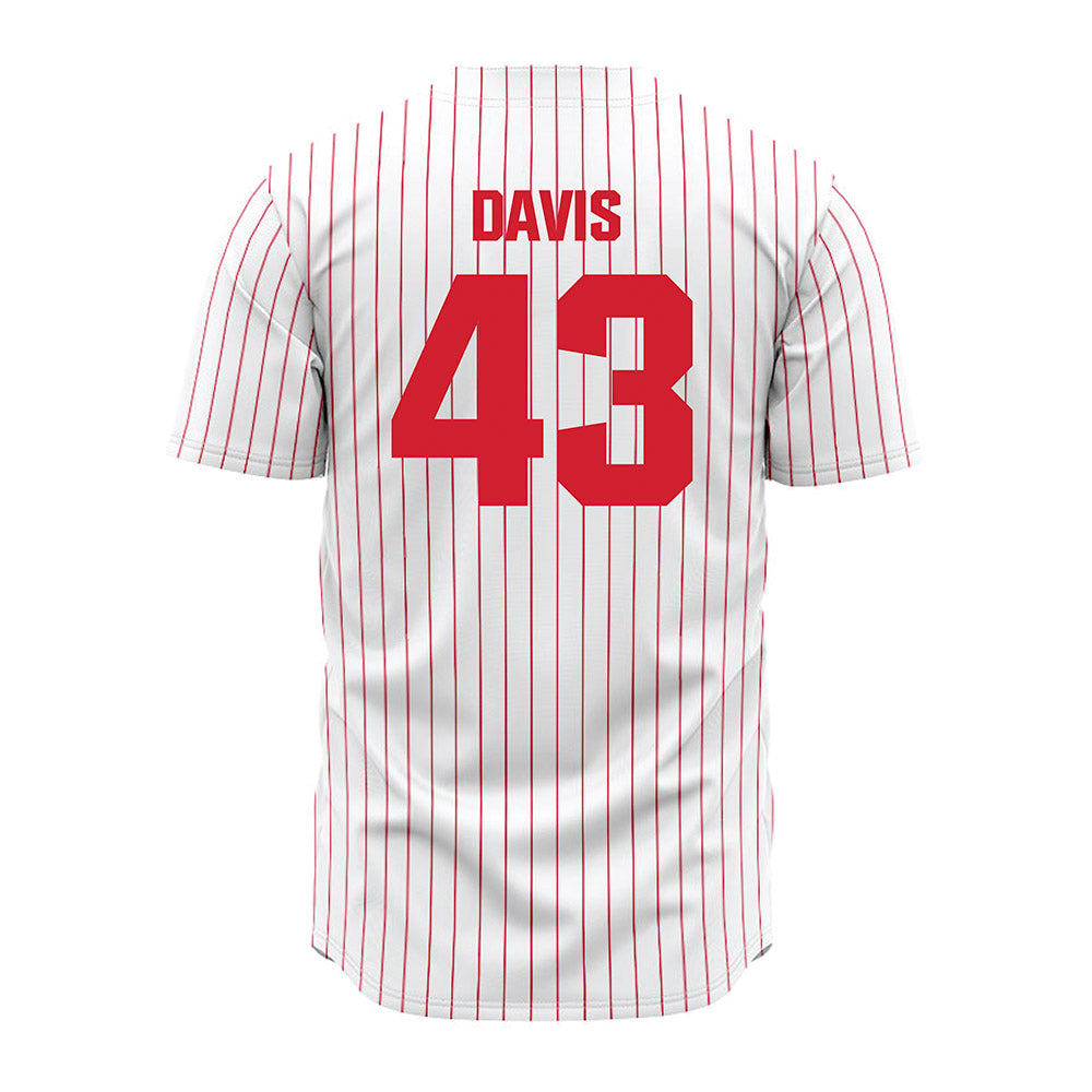 Youngstown State - NCAA Baseball : Braedon Davis - Pinstripe Jersey-1