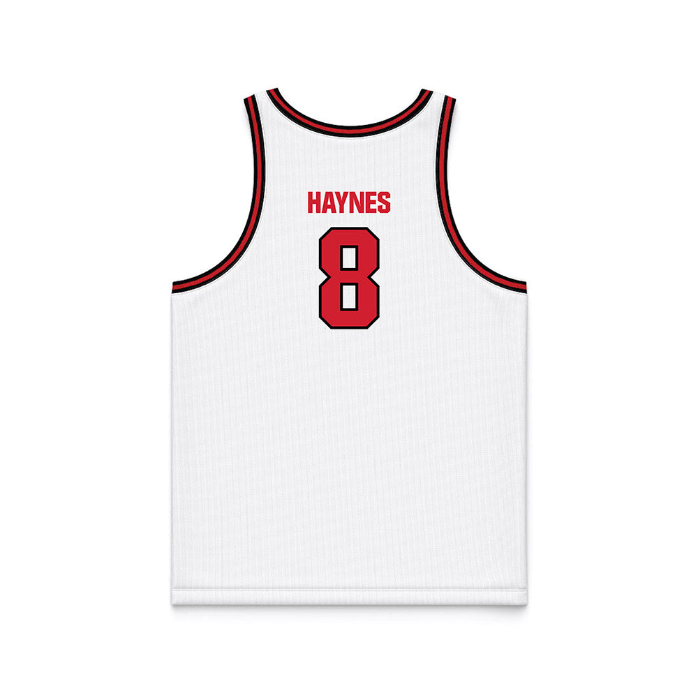 Youngstown State - NCAA Men's Basketball : Jaiden Haynes - White Basketball Jersey-1