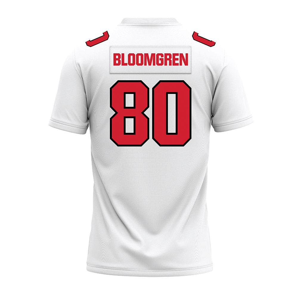 Youngstown State - NCAA Football : Christian Bloomgren - White Premium Football Jersey-1
