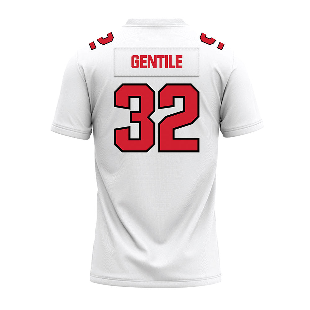 Youngstown State - NCAA Football : Dante Gentile - White Premium Football Jersey-1