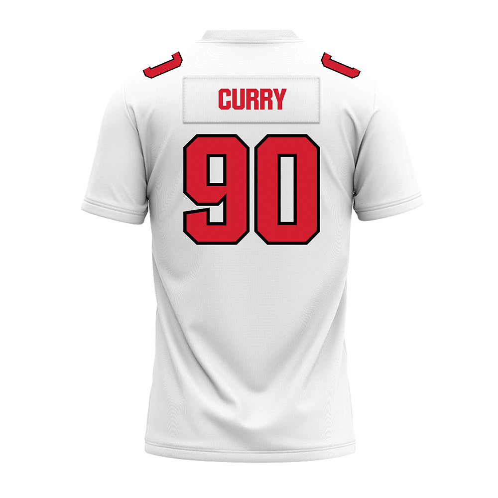Youngstown State - NCAA Football : Ebony Curry - White Premium Football Jersey-1