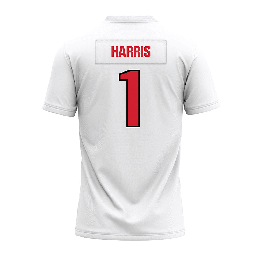Youngstown State - NCAA Football : Dimetrius Harris - White Premium Football Jersey-1