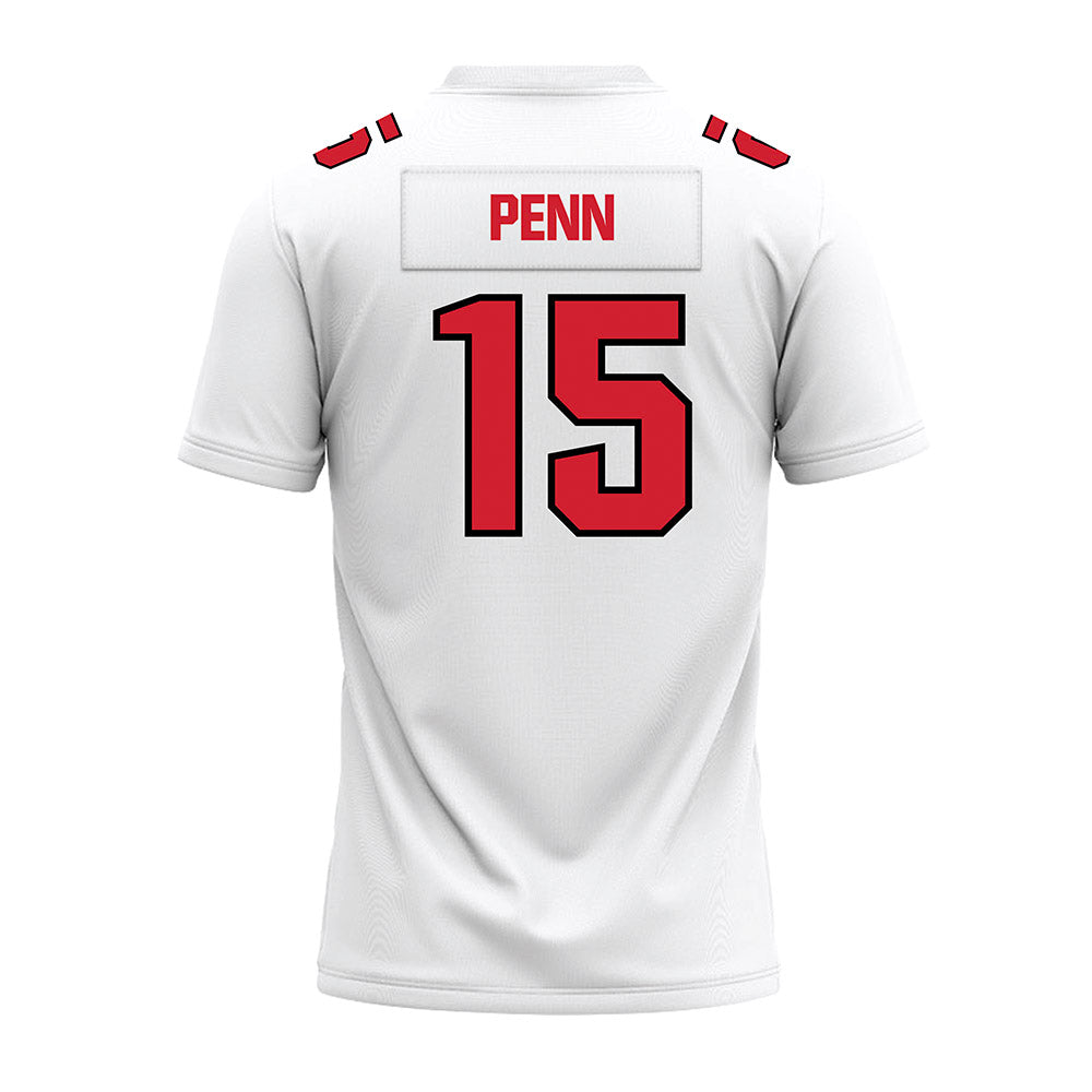Youngstown State - NCAA Football : Preston Penn - White Premium Football Jersey-1