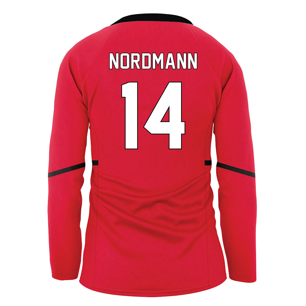 Youngstown State - NCAA Women's Volleyball : Taya Nordmann - Red Volleyball Jersey-1