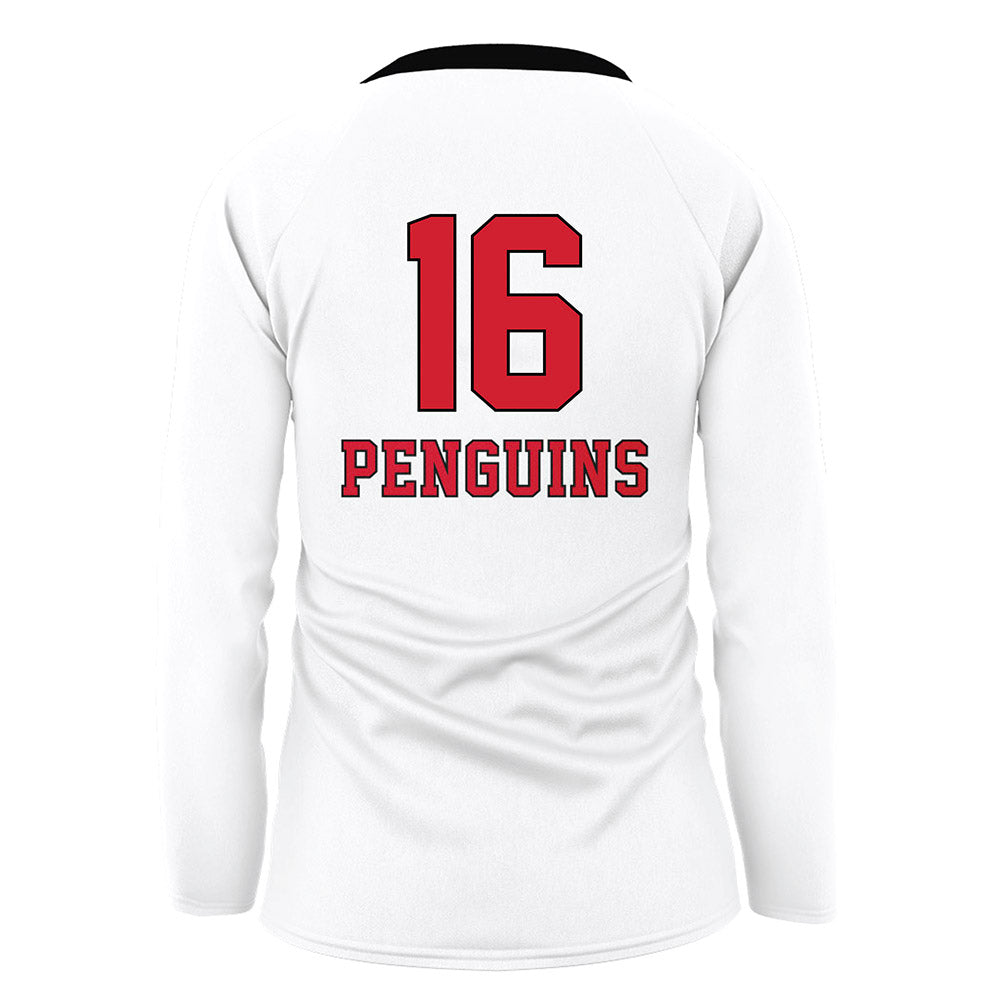 Youngstown State - NCAA Women's Volleyball : Gabriela Machin - White Volleyball Jersey-1