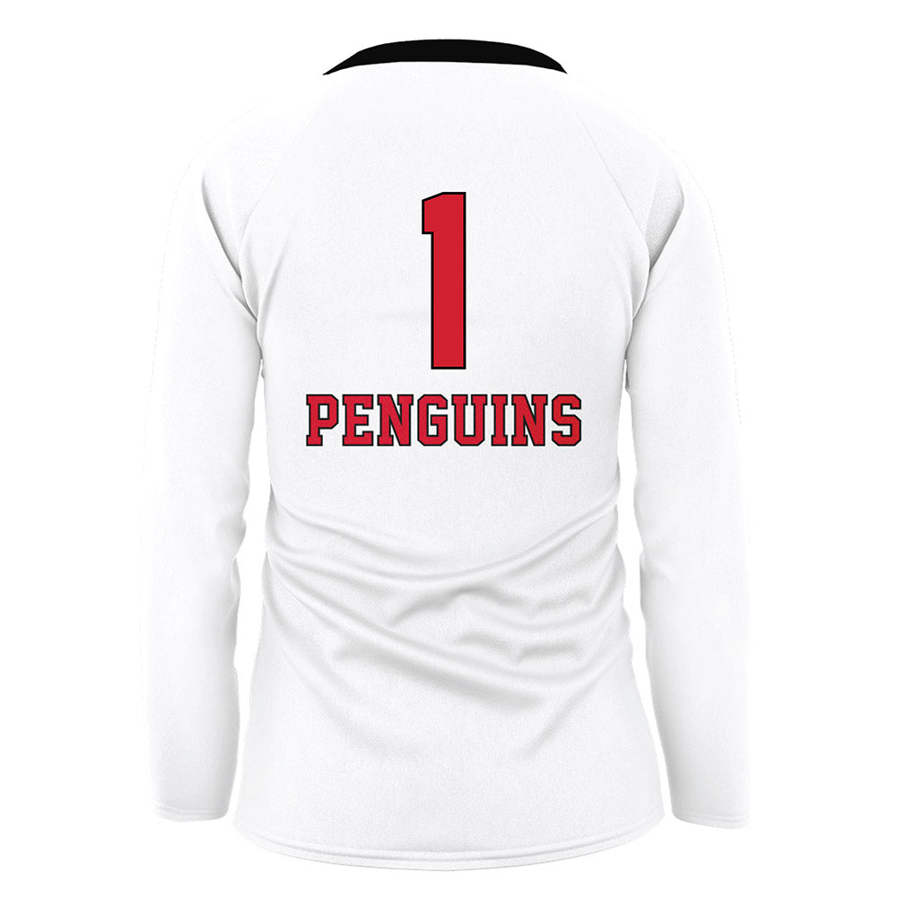 Youngstown State - NCAA Women's Volleyball : Brie Habeeb - White Volleyball Jersey-1