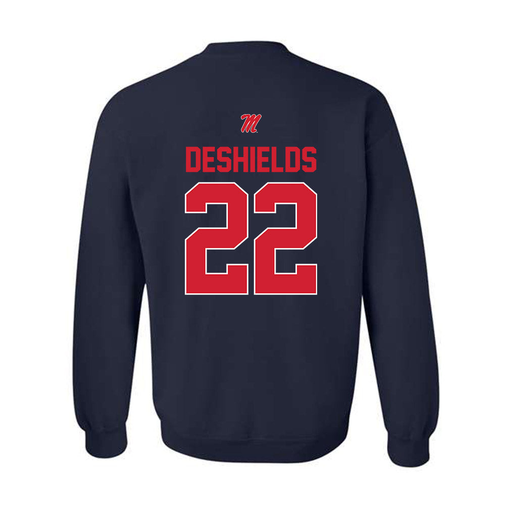 Ole Miss - NCAA Women's Basketball : Denim DeShields - Crewneck Sweatshirt-1