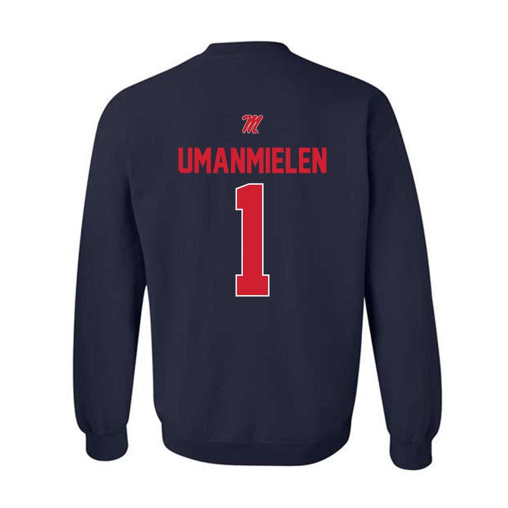 Ole Miss - NCAA Football : Princewill Umanmielen - Crewneck Sweatshirt-1