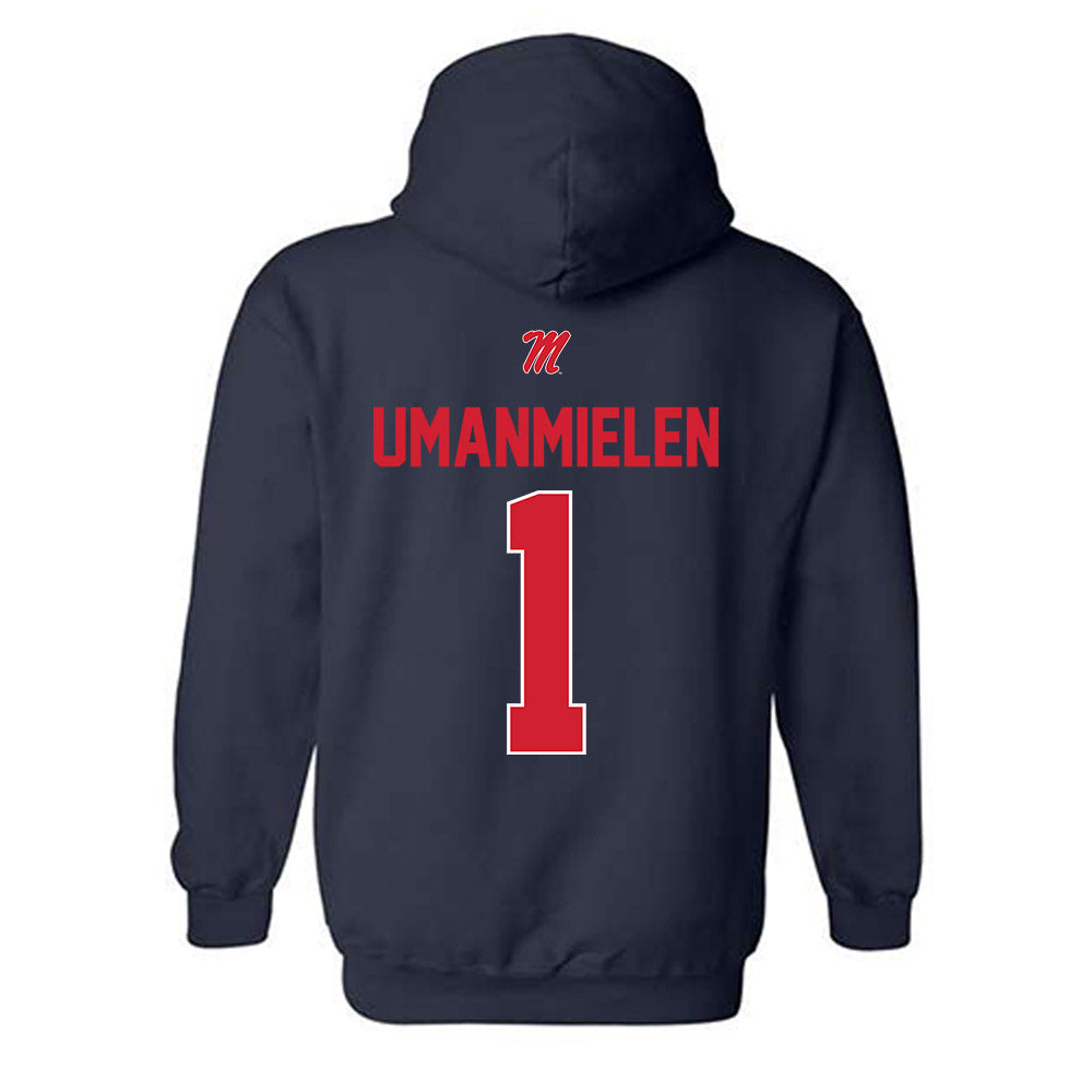 Ole Miss - NCAA Football : Princewill Umanmielen - Hooded Sweatshirt-1