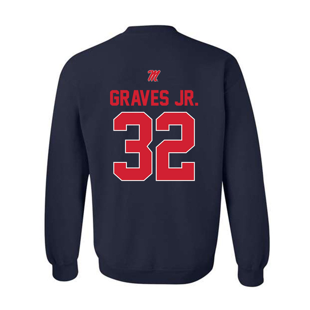 Ole Miss - NCAA Football : Chris Graves Jr. - Crewneck Sweatshirt-1