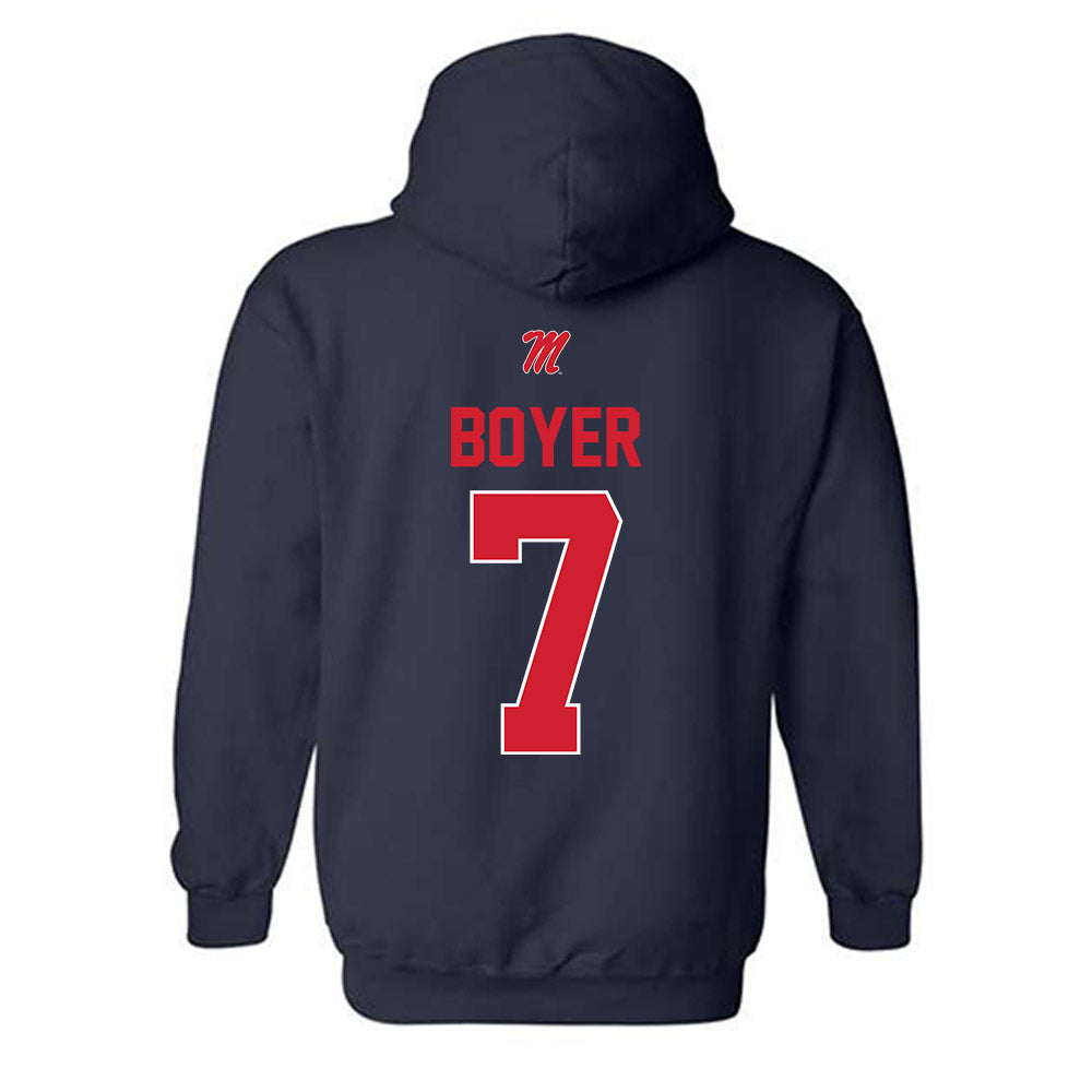 Ole Miss - NCAA Softball : Emilee Boyer - Hooded Sweatshirt-1