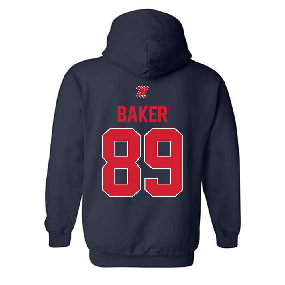 Ole Miss - NCAA Football : Mikey Baker - Hooded Sweatshirt-1