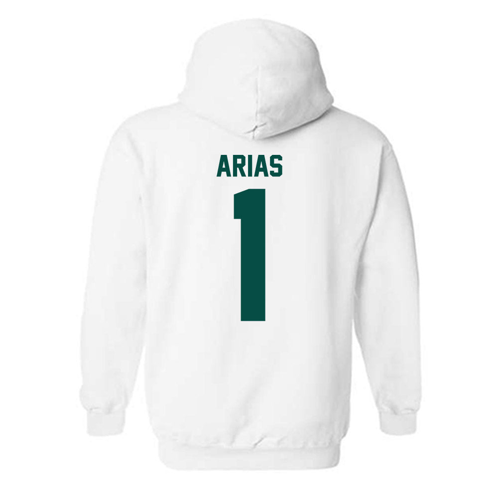 Jacksonville - NCAA Men's Basketball : Chris Arias - Classic Shersey Hooded Sweatshirt-1