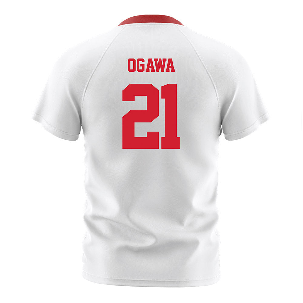 NC State - NCAA Men's Soccer : Max Ogawa - White Soccer Jersey-1
