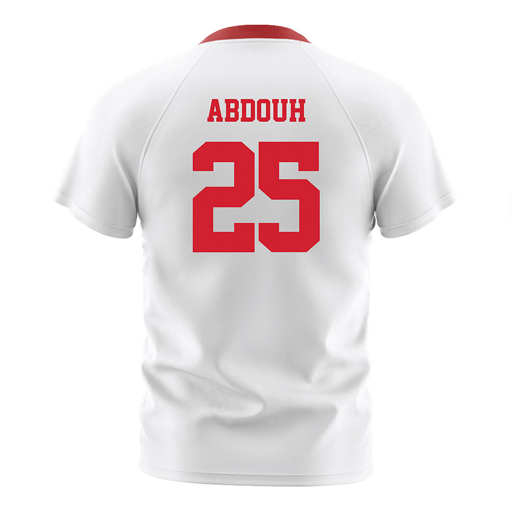 NC State - NCAA Men's Soccer : Adam Abdouh - White Soccer Jersey-1