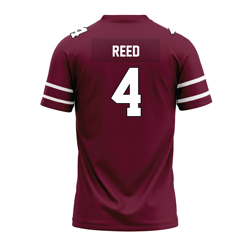 Fordham - NCAA Football : KJ Reed - Maroon Premium Football Jersey-1