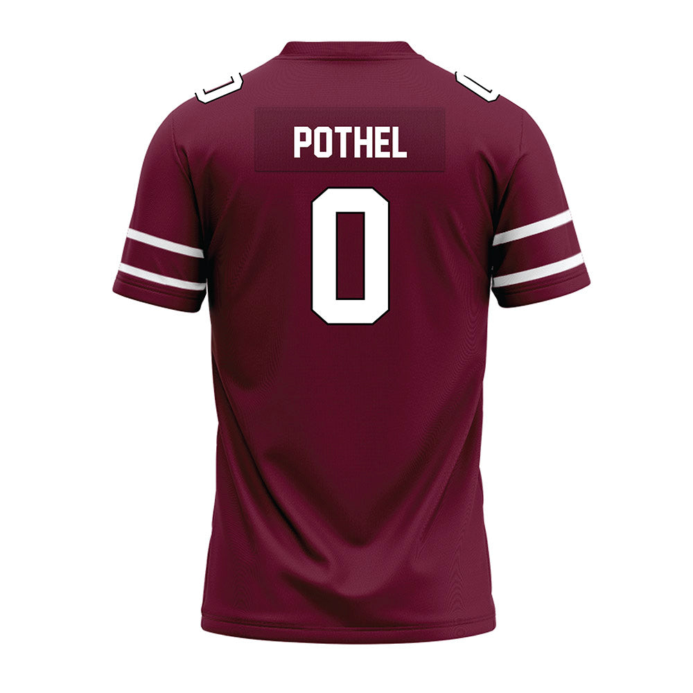 Fordham - NCAA Football : Krystian Pothel - Maroon Premium Football Jersey-1