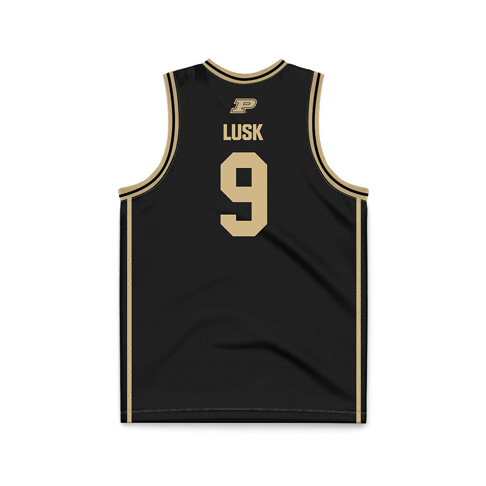 Purdue - NCAA Men's Basketball : Jack Lusk - Black Basketball Jersey