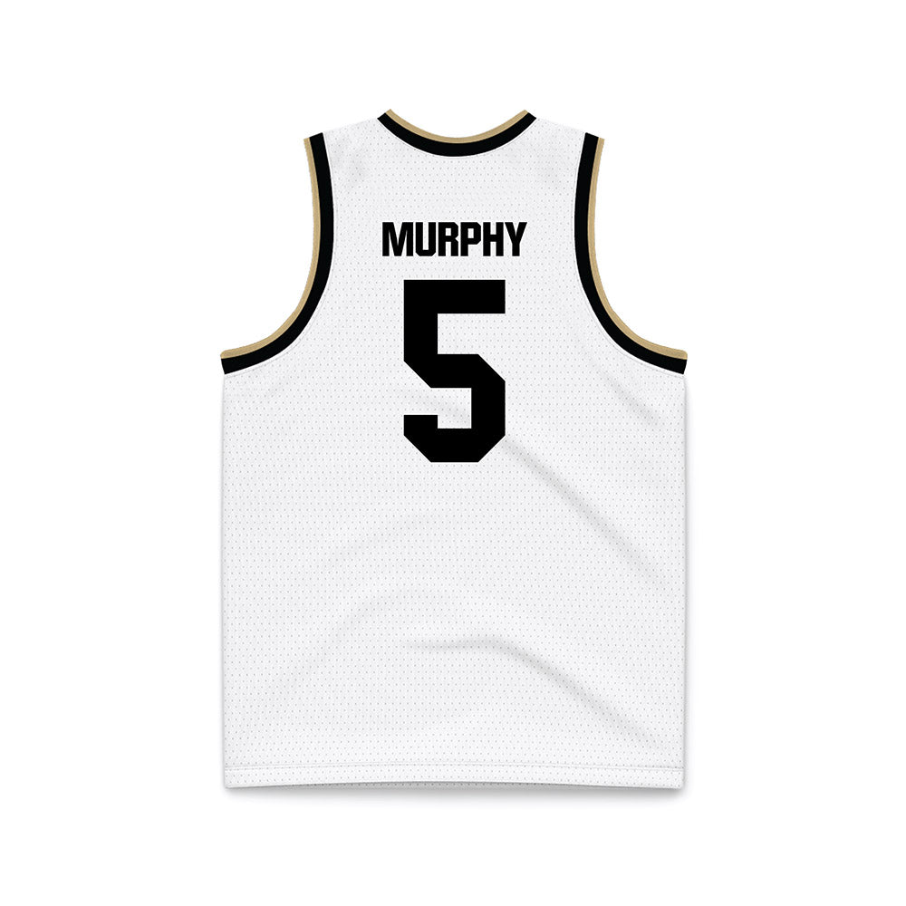 Purdue - NCAA Men's Basketball : Liam Murphy - White Basketball Jersey-1