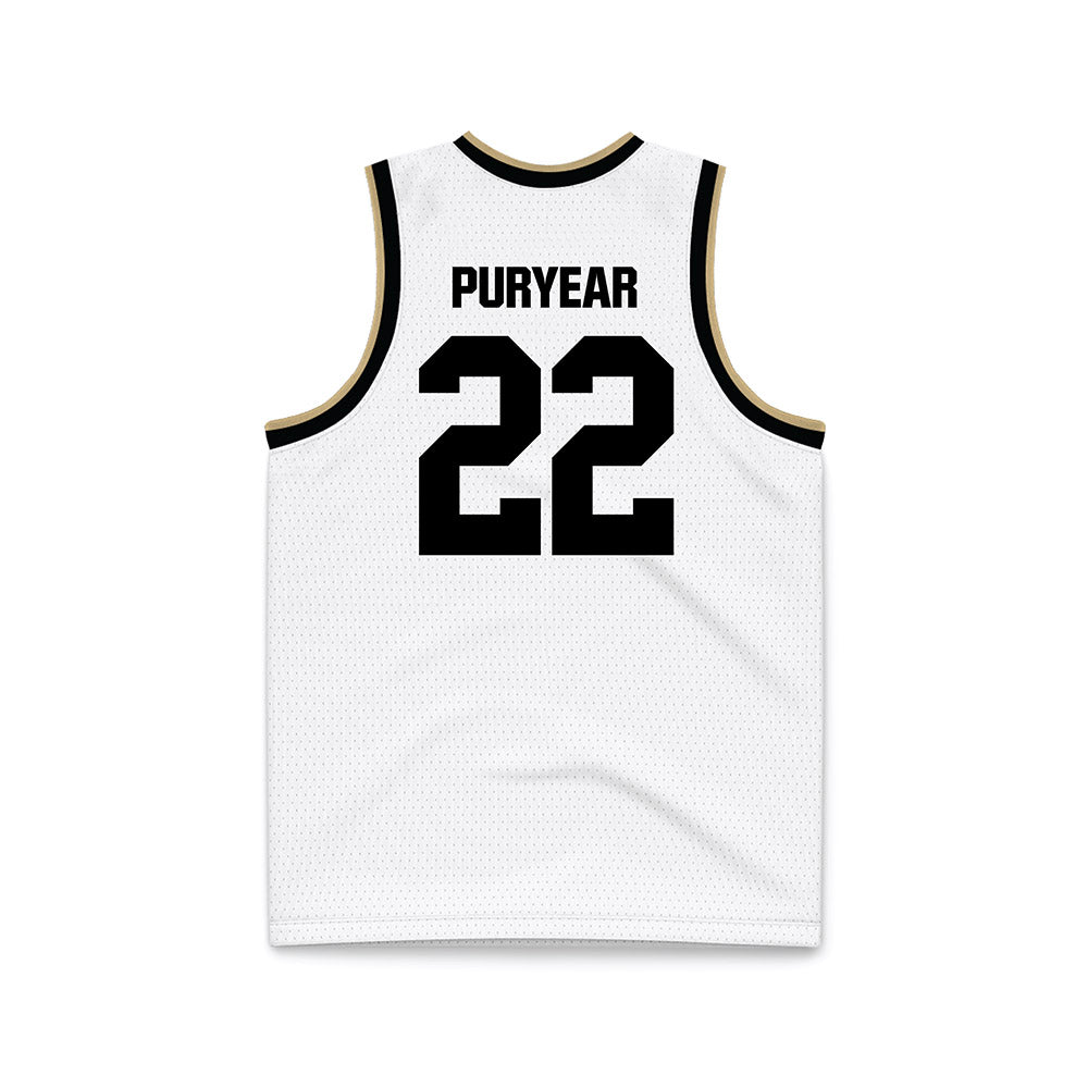 Purdue - NCAA Women's Basketball : Kendall Puryear - White Basketball Jersey-1