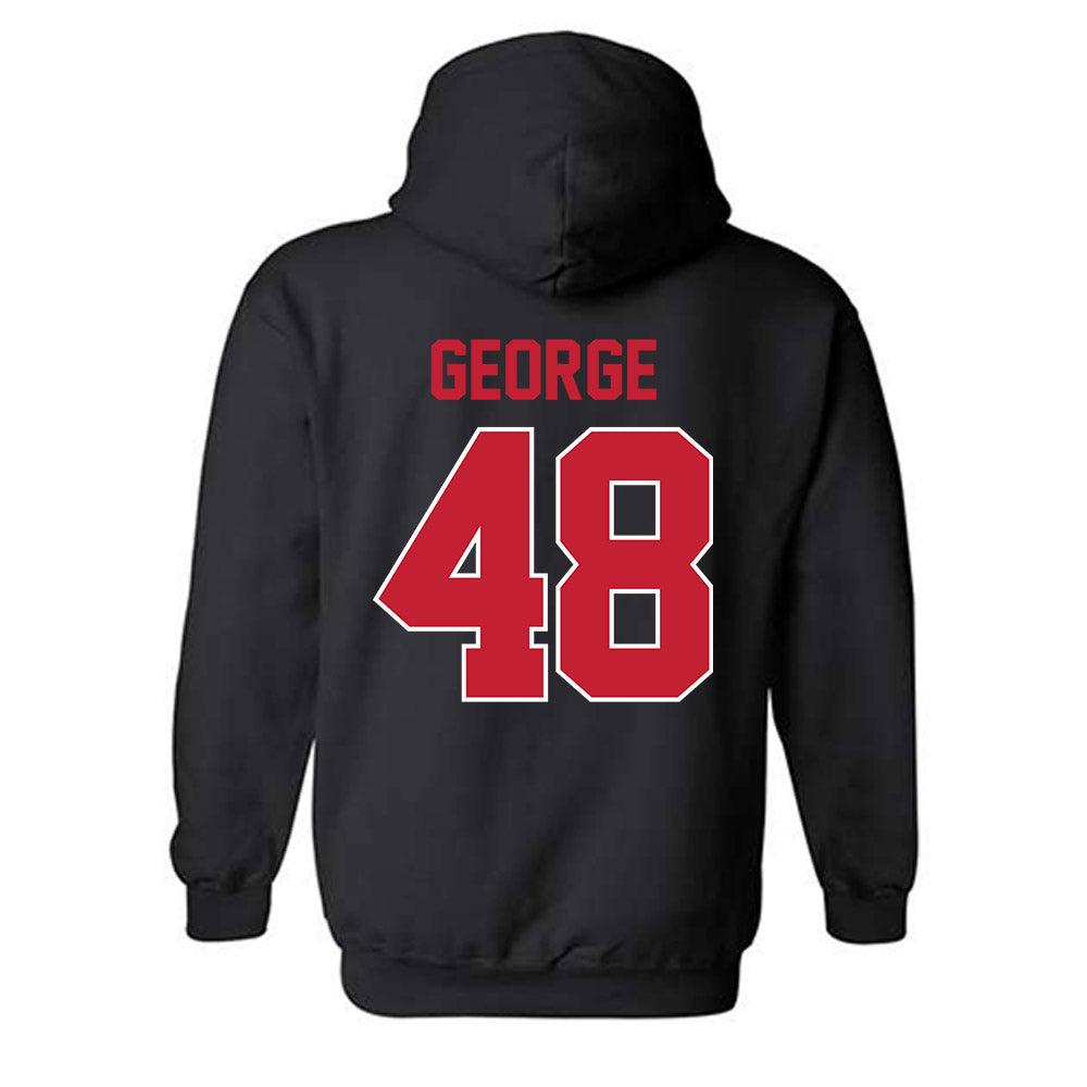 Ohio State - NCAA Football : Logan George - Classic Shersey Hooded Sweatshirt-1