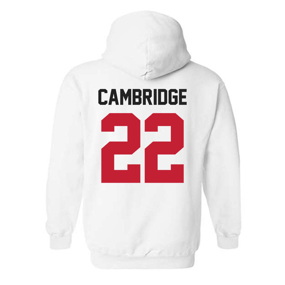 Ohio State - NCAA Women's Basketball : Jaloni Cambridge - Classic Shersey Hooded Sweatshirt-1