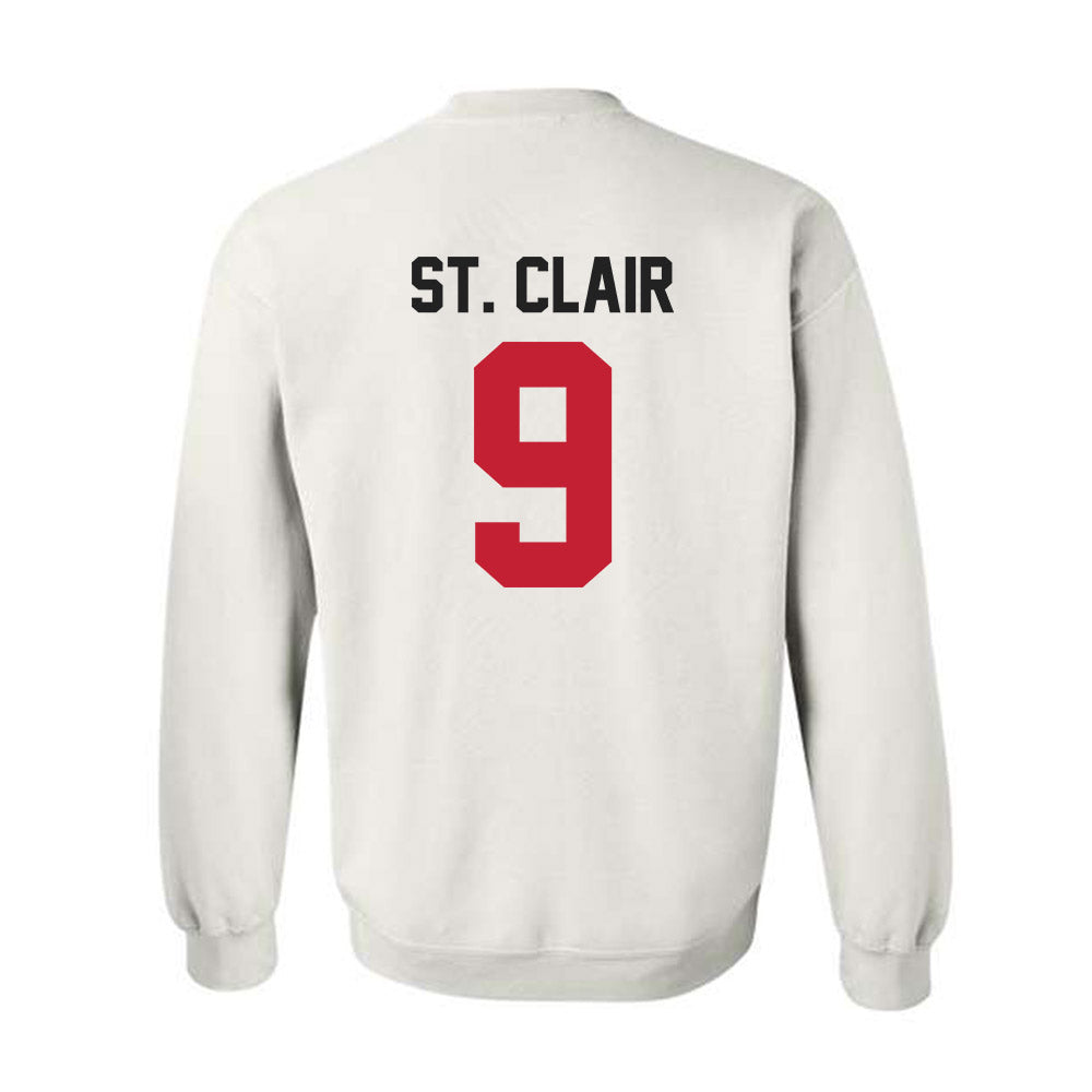 Ohio State - NCAA Football : Tavien St. Clair - Classic Shersey Crewneck Sweatshirt-1