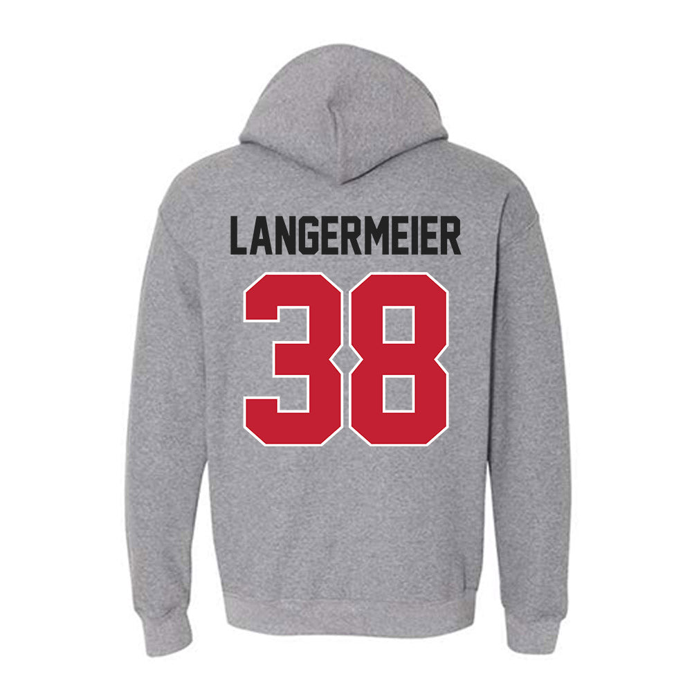 Ohio State - NCAA Men's Lacrosse : Greg Langermeier - Classic Shersey Hooded Sweatshirt-1