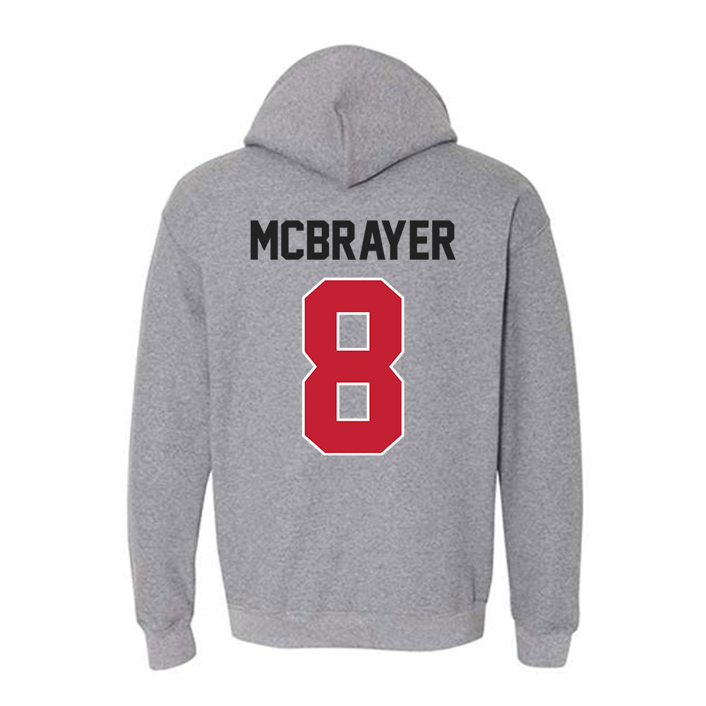 Ohio State - NCAA Men's Ice Hockey : Nathan McBrayer - Classic Shersey Hooded Sweatshirt-1