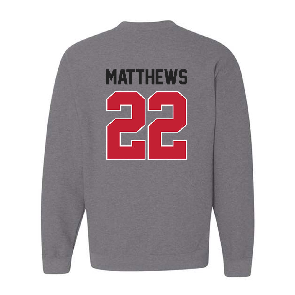 Ohio State - NCAA Women's Ice Hockey : Sloane Matthews - Classic Shersey Crewneck Sweatshirt-1