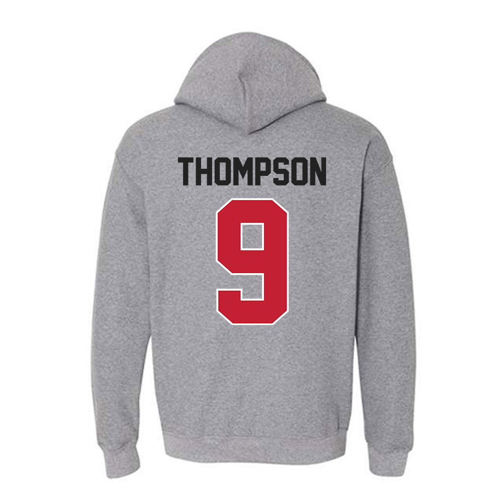 Ohio State - NCAA Men's Ice Hockey : Riley Thompson - Classic Shersey Hooded Sweatshirt-1