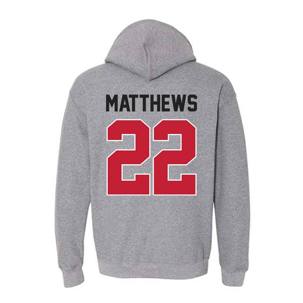 Ohio State - NCAA Women's Ice Hockey : Sloane Matthews - Classic Shersey Hooded Sweatshirt-1