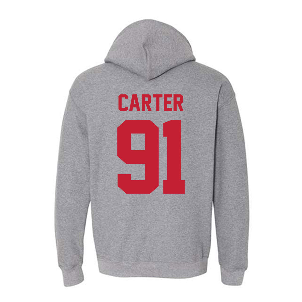 Ohio State - NCAA Football : Jarquez Carter - Sports Shersey Hooded Sweatshirt-1