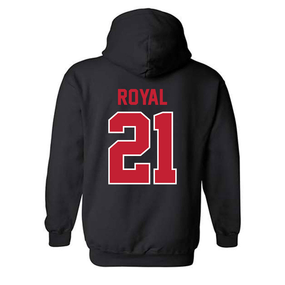 Ohio State - NCAA Men's Basketball : Devin Royal - Sports Shersey Hooded Sweatshirt-1