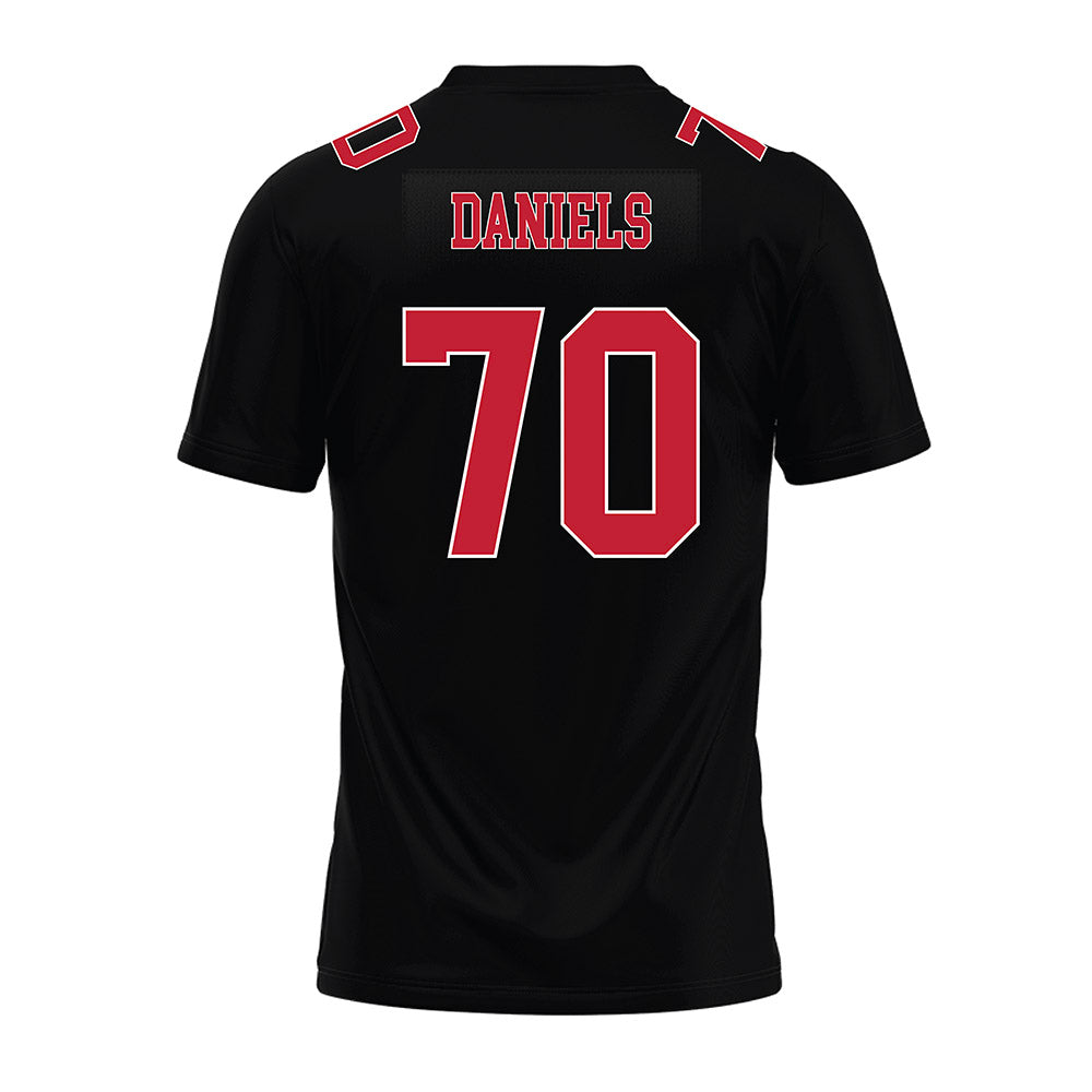 Ohio State - NCAA Football : Phillip Daniels - Black Premium Football Jersey-1