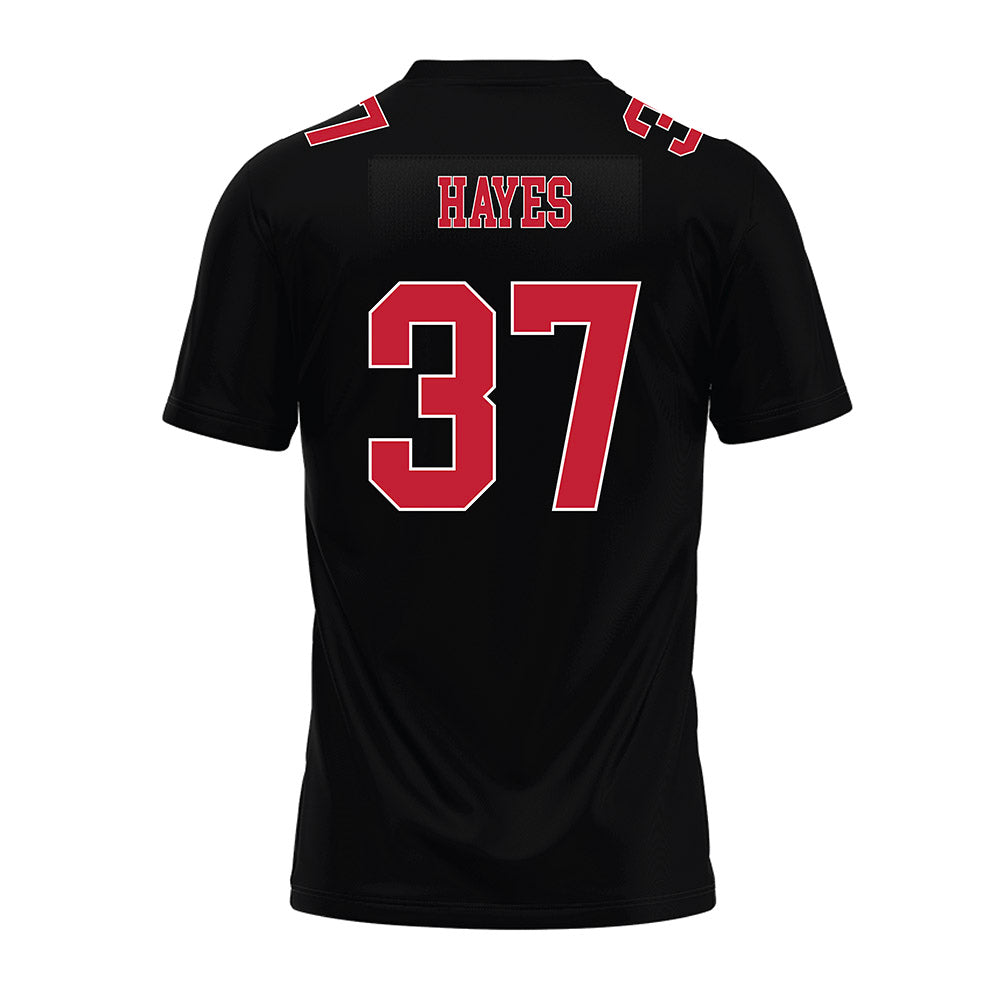 Ohio State - NCAA Football : Zach Hayes - Black Premium Football Jersey