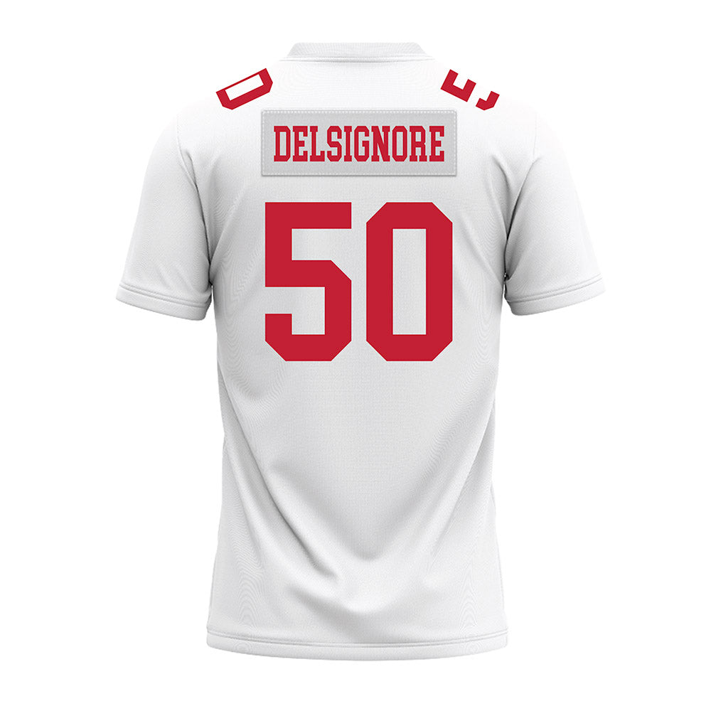 Ohio State - NCAA Football : Alec DelSignore - White Premium Football Jersey